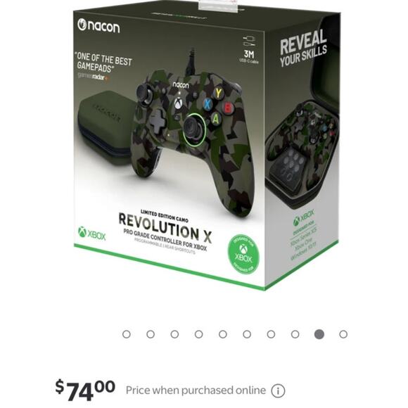 NWT Nacon Revolution X Controller Field Camouflage Xbox Series X|S Xbox One Camo - Picture 5 of 8